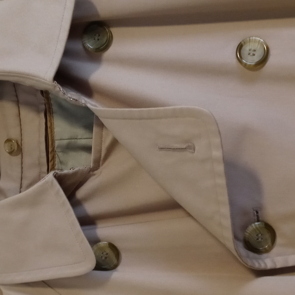 💎VTG Burberry💎 - Men's Classic Trench Coat w/Removeable Wool/Camel Hair Lining - Picture 8 of 16